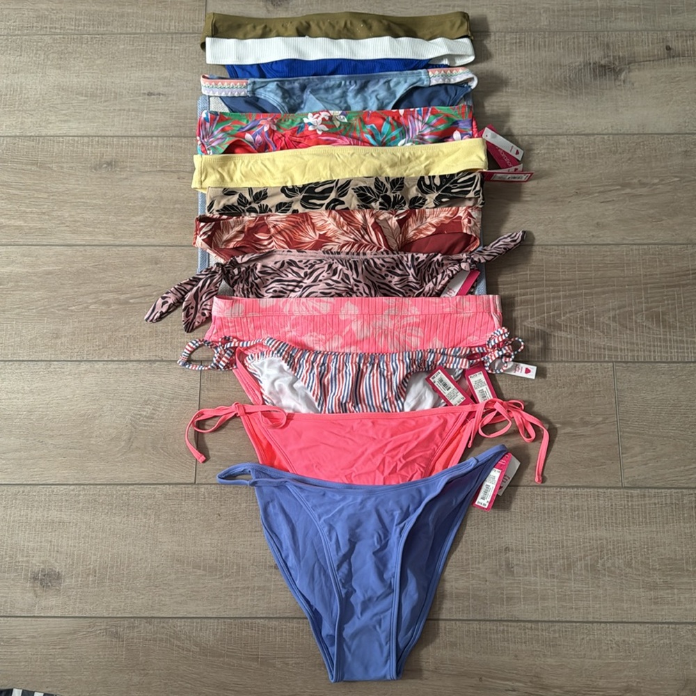 Lot of (12) XL Xhilaration bottoms NWT mix of CHEEKY & HIGH WAIST